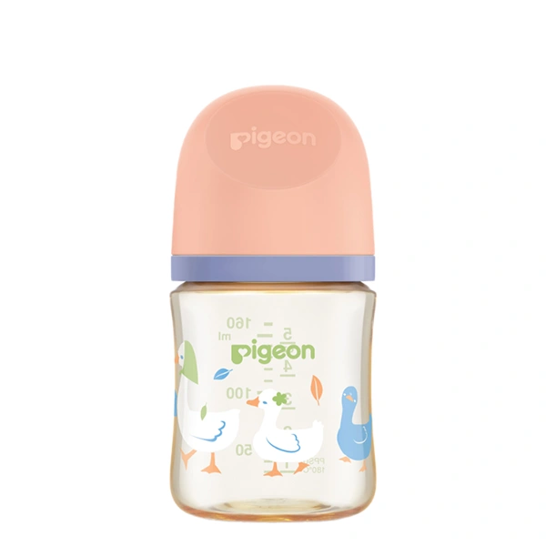 Bình sữa cổ rộng Pigeon Softouch Baby-Friendly World - Đàn ngỗng
