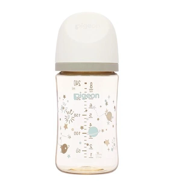 Bình sữa cổ rộng Pigeon Softouch Baby-Friendly World - Dải ngân hà