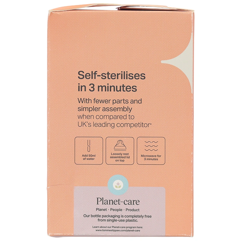 Bình sữa nhựa PP Tommee Tippee Natural Start cổ rộng 260 ml (3 - 6 tháng) - Mẫu mới 24