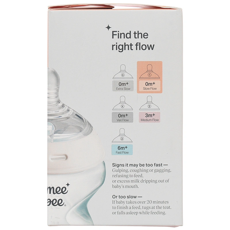 Bình sữa nhựa PP Tommee Tippee Natural Start cổ rộng 260 ml (3 - 6 tháng) - Mẫu mới 26