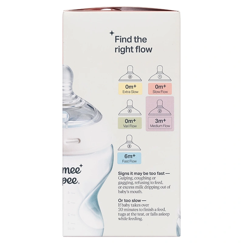 Bình sữa nhựa PP Tommee Tippee Natural Start cổ rộng 260 ml (3 - 6 tháng) - Mẫu mới 13