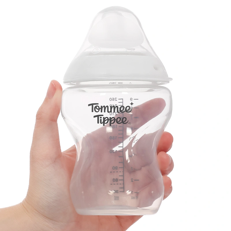 Bình sữa nhựa PP Tommee Tippee Natural Start cổ rộng 260 ml (3 - 6 tháng) - Mẫu mới 8