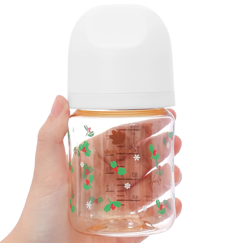 Bình sữa nhựa PPSU GreenFinger cổ rộng 280 ml - Lá cây ô rô (từ 3 tháng) 21