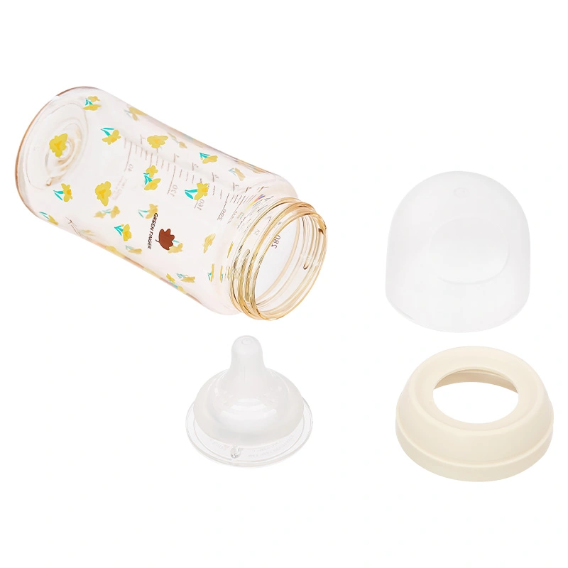 Bình sữa nhựa PPSU GreenFinger cổ rộng 280 ml - Hoa diên vĩ (từ 3 tháng) 4