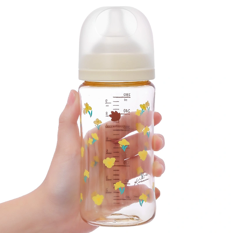 Bình sữa nhựa PPSU GreenFinger cổ rộng 280 ml - Hoa diên vĩ (từ 3 tháng) 8