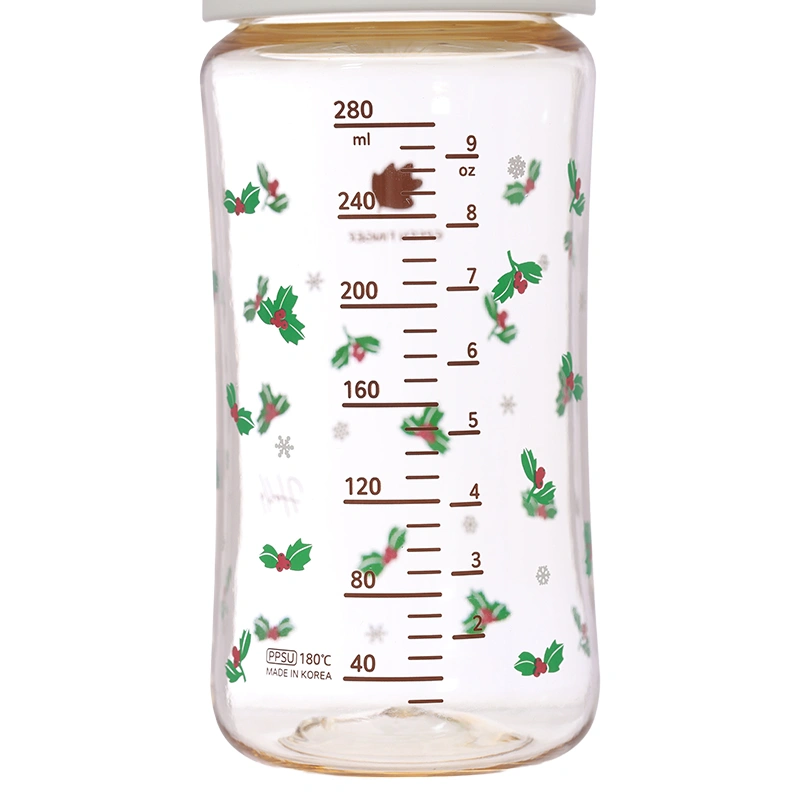 Bình sữa nhựa PPSU GreenFinger cổ rộng 280 ml - Lá cây ô rô (từ 3 tháng) 3