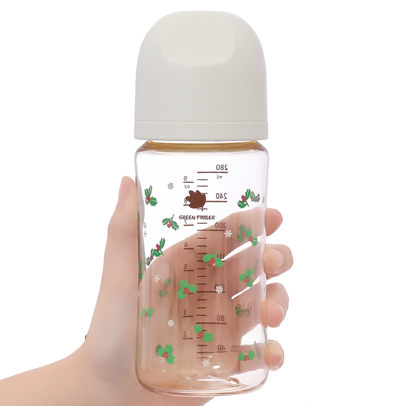 Bình sữa nhựa PPSU GreenFinger cổ rộng 280 ml - Lá cây ô rô (từ 3 tháng) 8