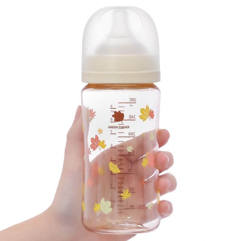 Bình sữa nhựa PPSU GreenFinger cổ rộng 280 ml - Lá phong (từ 3 tháng) 8