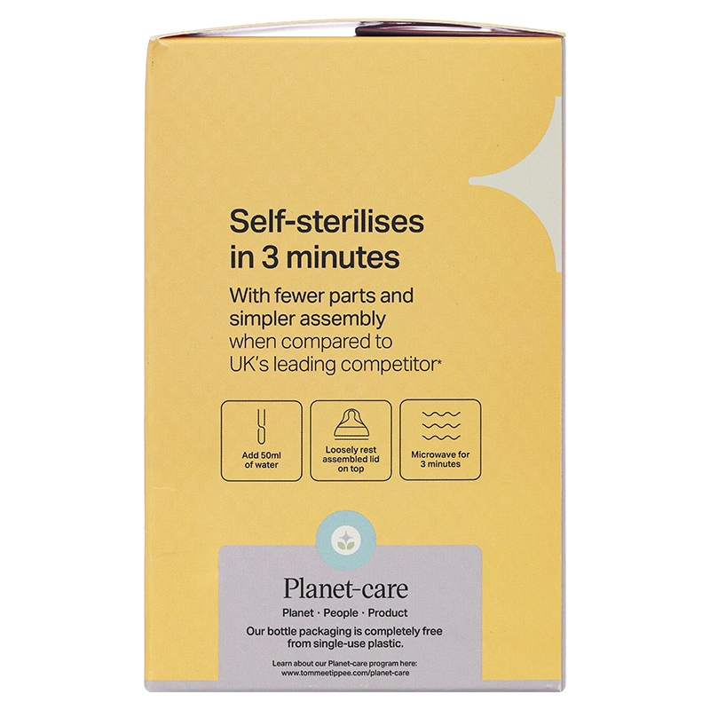 Bình sữa nhựa PPSU Tommee Tippee Natural Start cổ rộng 150 ml (0 - 3 tháng) - Họa tiết vàng 11