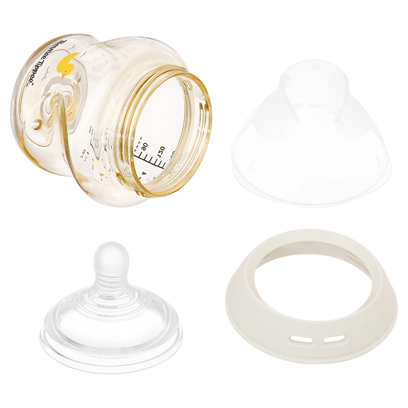 Bình sữa nhựa PPSU Tommee Tippee Natural Start cổ rộng 150 ml (0 - 3 tháng) - Họa tiết vàng 4