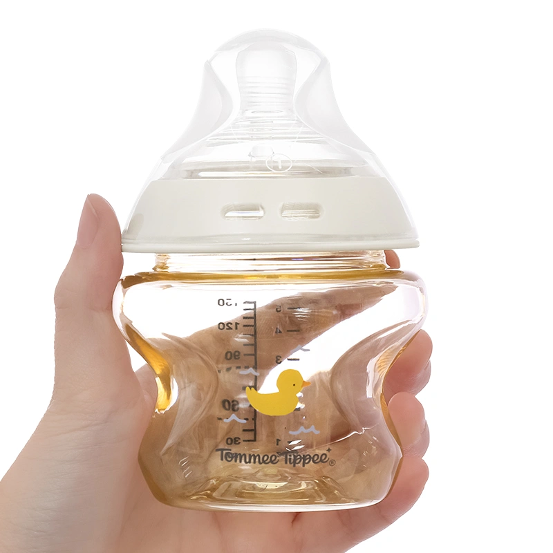 Bình sữa nhựa PPSU Tommee Tippee Natural Start cổ rộng 150 ml (0 - 3 tháng) - Họa tiết vàng 7