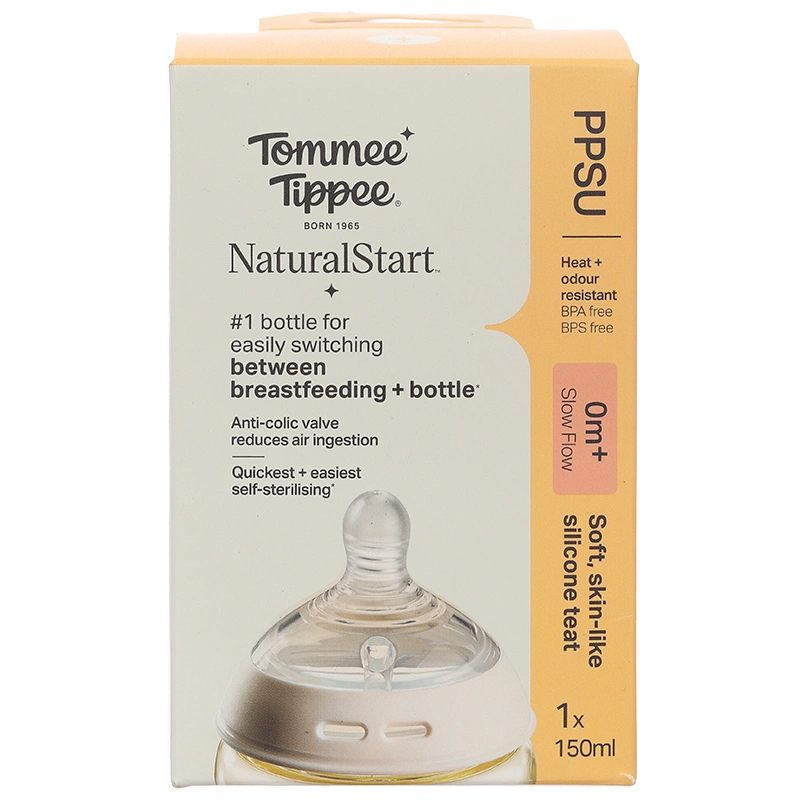 Bình sữa nhựa PPSU Tommee Tippee Natural Start cổ rộng 150 ml (0 - 3 tháng) - Mẫu mới 9