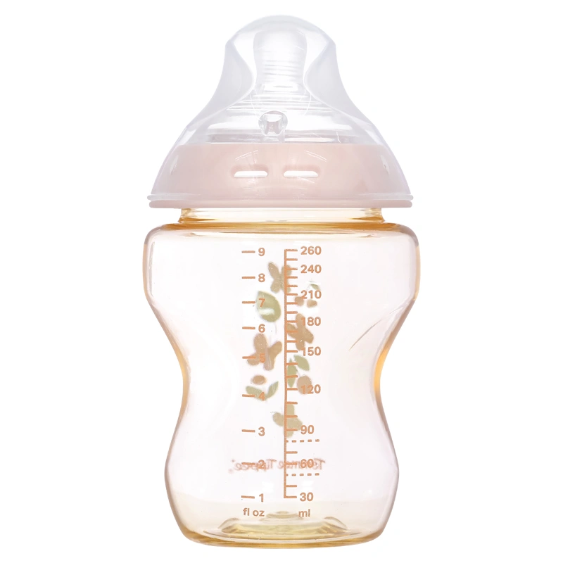 Bình sữa nhựa PPSU Tommee Tippee Natural Start cổ rộng 150 ml (0 - 3 tháng) - Họa tiết vàng 40