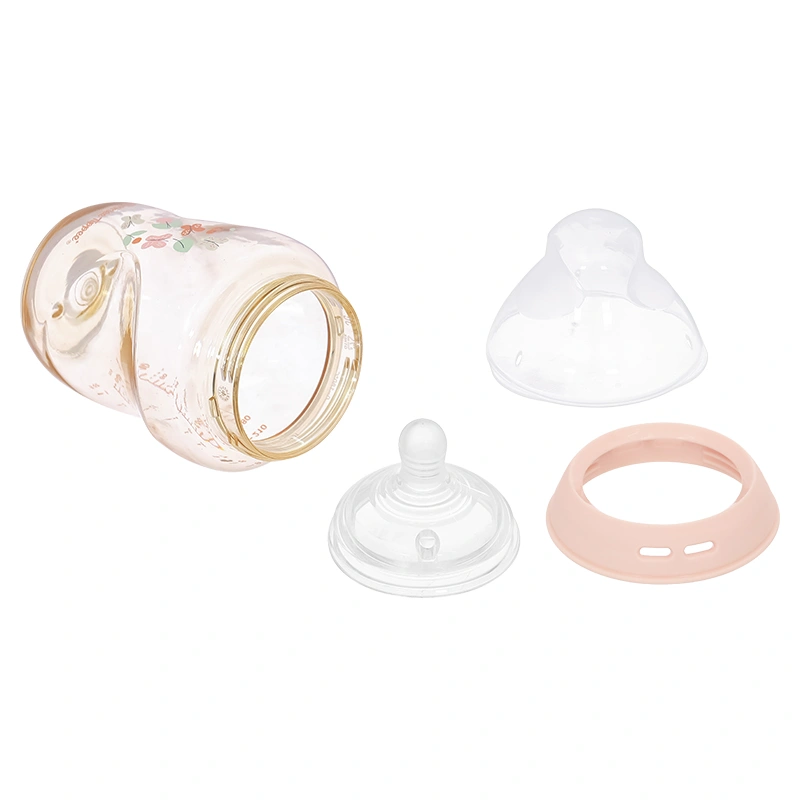 Bình sữa nhựa PPSU Tommee Tippee Natural Start cổ rộng 150 ml (0 - 3 tháng) - Họa tiết vàng 42