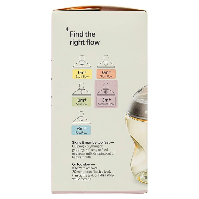 Bình sữa nhựa PPSU Tommee Tippee Natural Start cổ rộng 150 ml (0 - 3 tháng) - Họa tiết vàng 25