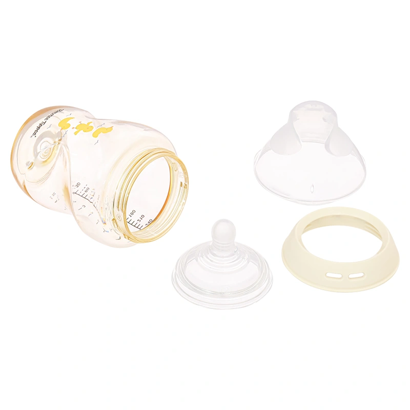 Bình sữa nhựa PPSU Tommee Tippee Natural Start cổ rộng 150 ml (0 - 3 tháng) - Họa tiết vàng 16