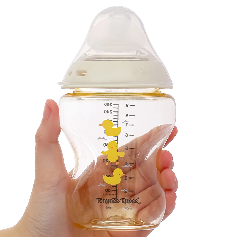 Bình sữa nhựa PPSU Tommee Tippee Natural Start cổ rộng 150 ml (0 - 3 tháng) - Họa tiết vàng 20