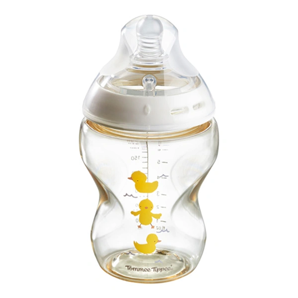 Bình sữa cổ rộng Tommee Tippee Natural Start - Họa tiết vàng