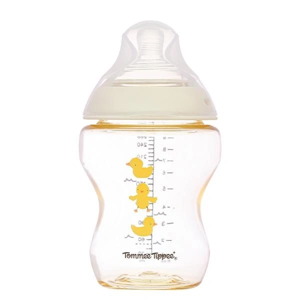 Bình sữa cổ rộng Tommee Tippee Natural Start - Họa tiết vàng