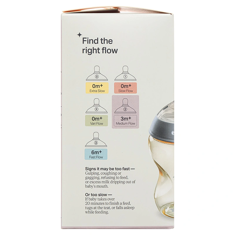 Bình sữa nhựa PPSU Tommee Tippee Natural Start cổ rộng 150 ml (0 - 3 tháng) - Họa tiết vàng 38