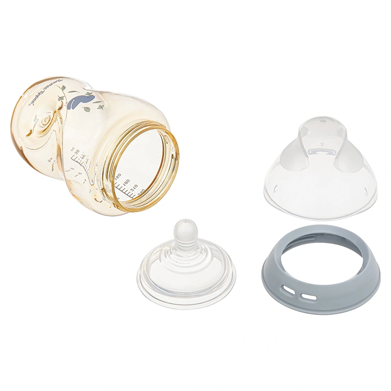 Bình sữa nhựa PPSU Tommee Tippee Natural Start cổ rộng 150 ml (0 - 3 tháng) - Họa tiết vàng 29