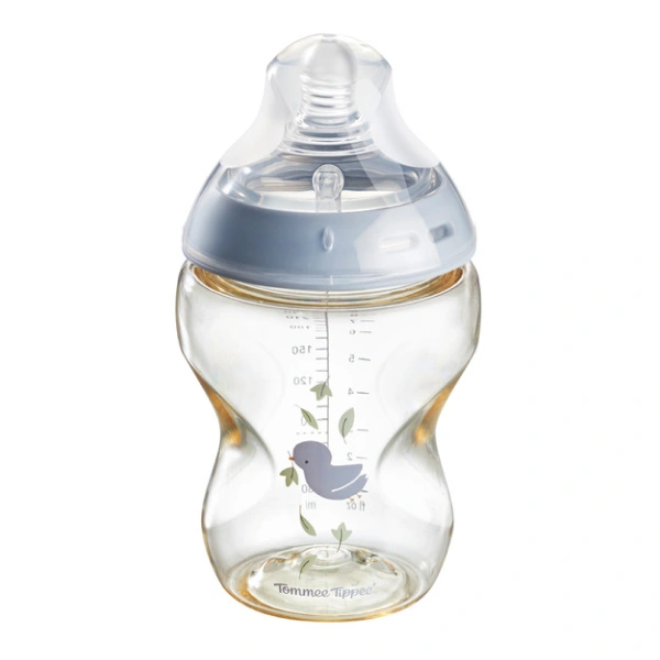 Bình sữa cổ rộng Tommee Tippee Natural Start - Họa tiết xanh