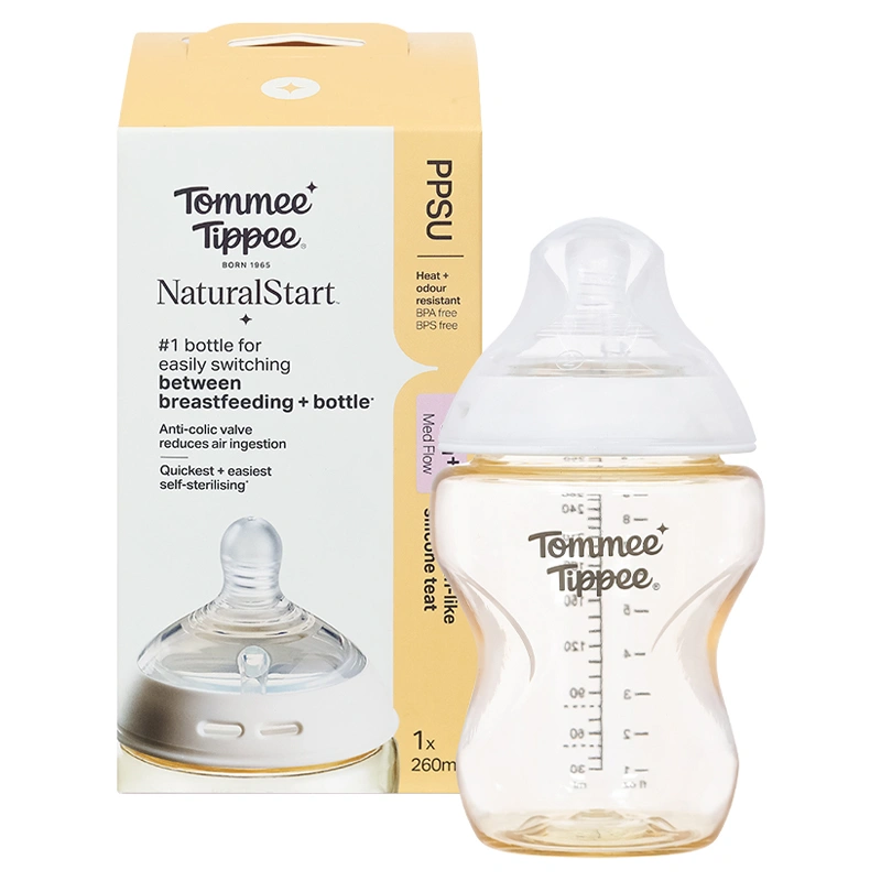 Bình sữa nhựa PPSU Tommee Tippee Natural Start cổ rộng 150 ml (0 - 3 tháng) - Mẫu mới 22