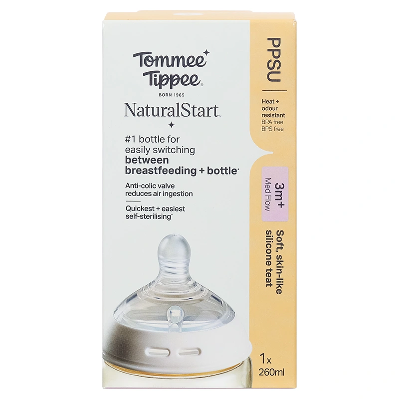 Bình sữa nhựa PPSU Tommee Tippee Natural Start cổ rộng 150 ml (0 - 3 tháng) - Mẫu mới 23