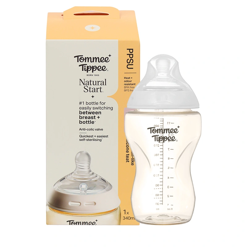 Bình sữa nhựa PPSU Tommee Tippee Natural Start cổ rộng 150 ml (0 - 3 tháng) - Mẫu mới 35