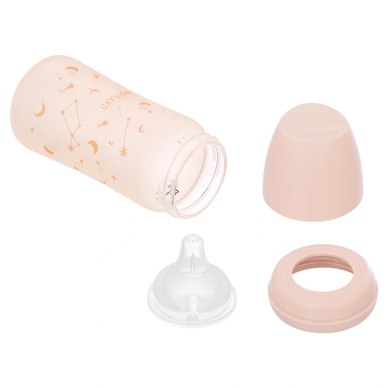 Bình sữa thủy tinh tráng silicone Moyuum cổ rộng 150 ml - Twinkle (0 - 3 tháng) 17