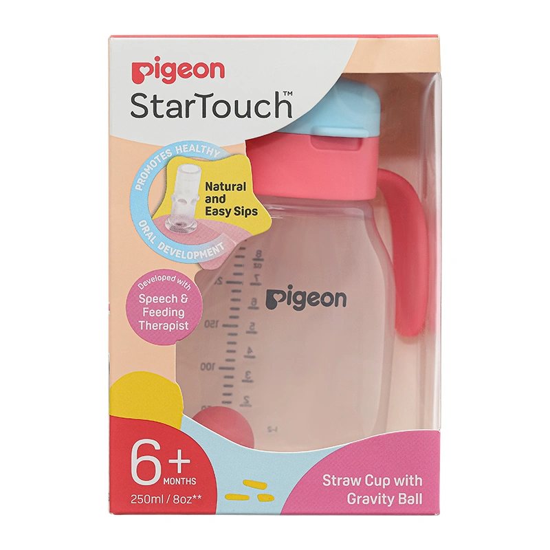 Bình tập uống Pigeon 250ml - Màu xanh lá (từ 6 tháng) 14