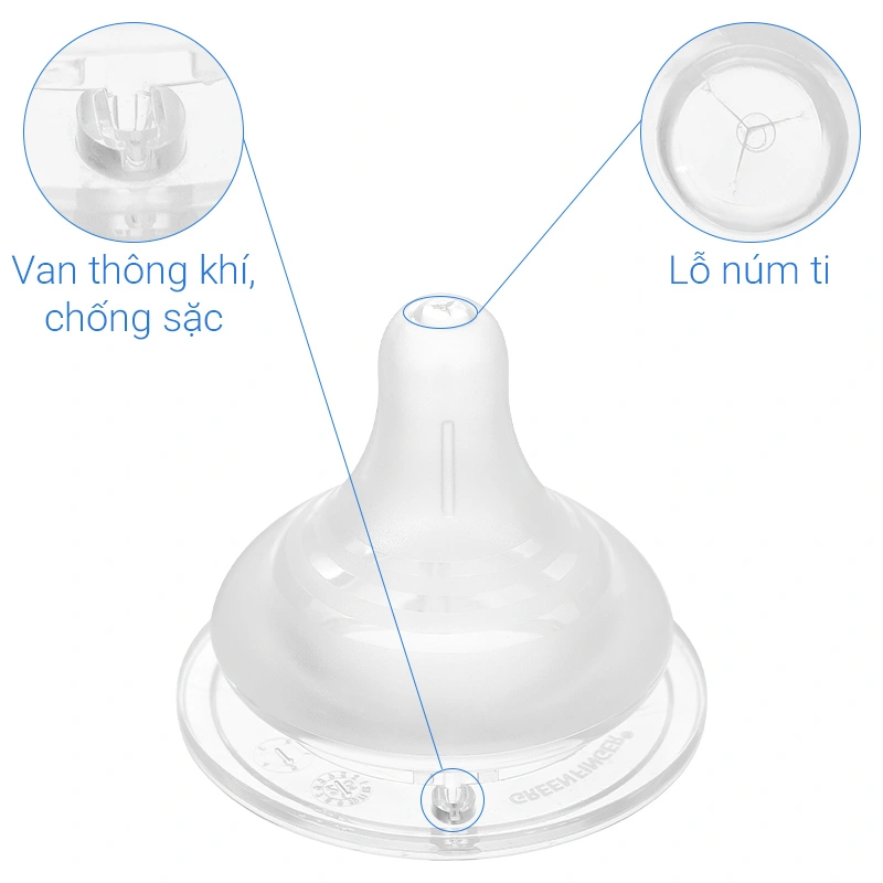 Bộ 2 núm ti GreenFinger cổ rộng size LLL (từ 15 tháng) 9