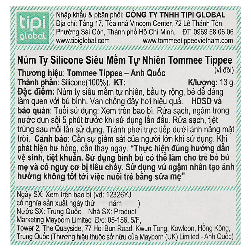 Bộ 2 núm ti Tommee Tippee Natural Start siêu mềm tự nhiên size 3 (từ 6 tháng) - Mẫu mới 19