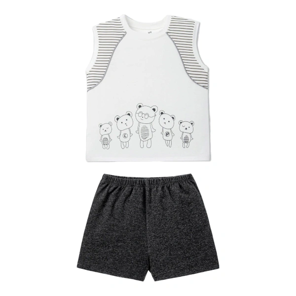 Bô bé trai La Pomme bamboo trắng