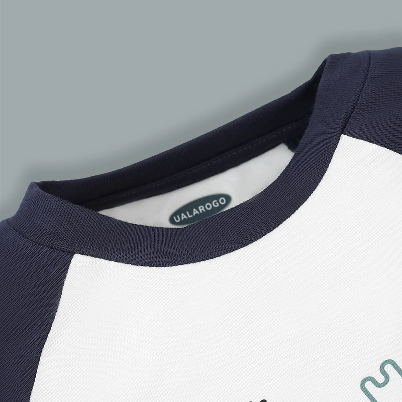 Bộ tay dài bé trai Ualarogo UR493 màu xám nâu 15