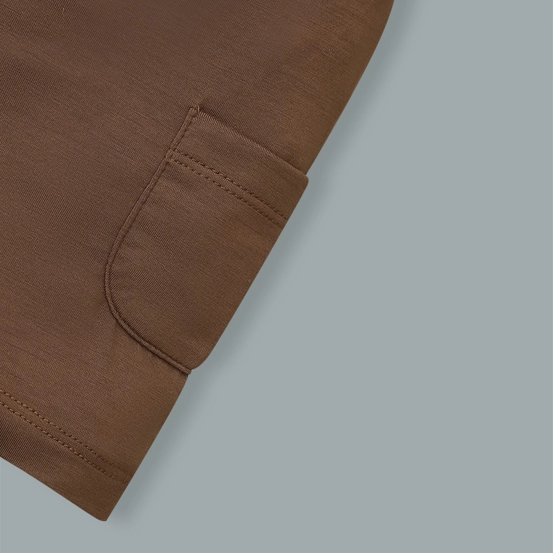 Bộ tay ngắn bé trai Ualarogo UR042 màu nâu 11