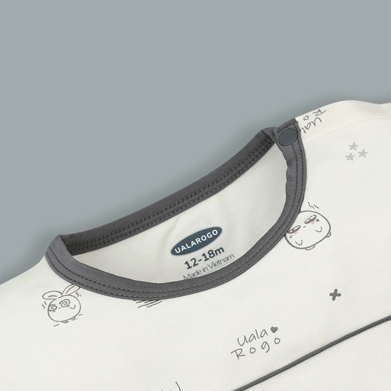 Bộ tay ngắn bé trai Ualarogo UR042 màu nâu 16