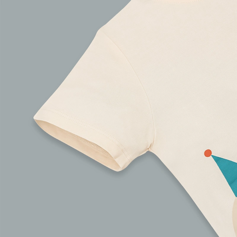 Bộ tay ngắn bé trai La Pomme tiệc sinh nhật bé khủng long màu cam 5