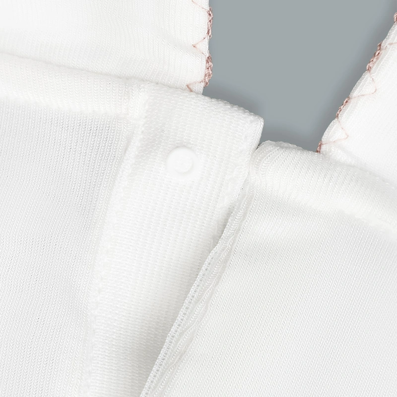 Bộ tay ngắn bé gái Ualarogo UR492 cổ cách điệu màu xám 18