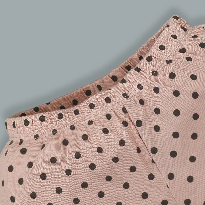 Bộ tay ngắn bé gái Ualarogo UR492 cổ cách điệu màu xám 22