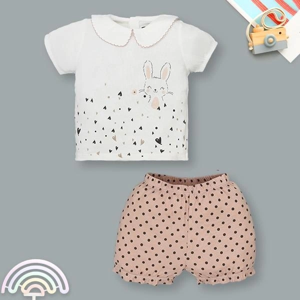 Bộ bé gái Ualarogo petit hồng