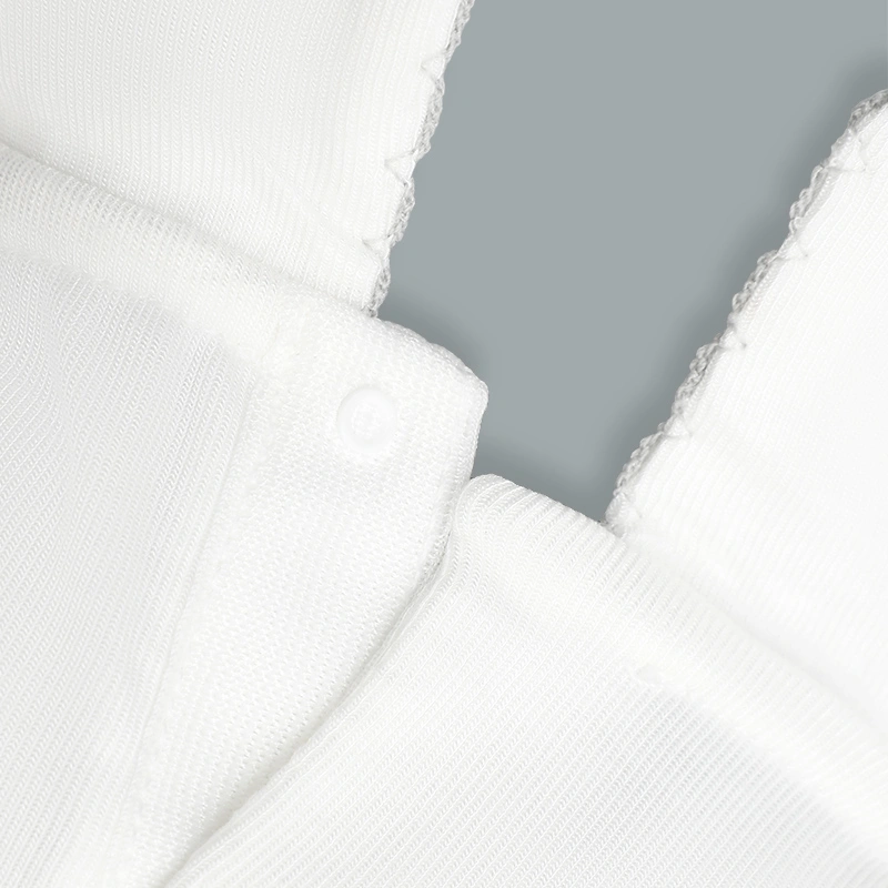 Bộ tay ngắn bé gái Ualarogo UR492 cổ cách điệu màu xám 6