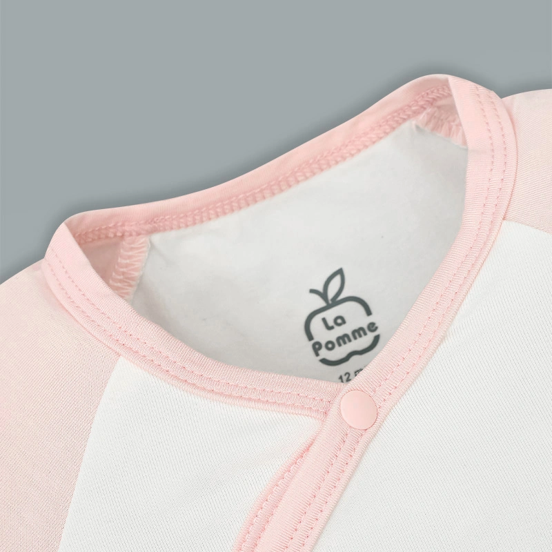 Bodysuit tay ngắn La Pomme bạn nhỏ lém lỉnh màu hồng 3