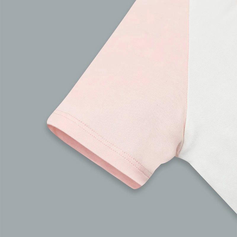 Bodysuit tay ngắn La Pomme bạn nhỏ lém lỉnh màu hồng 4