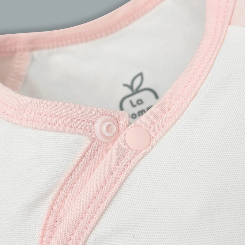 Bodysuit tay ngắn La Pomme bạn nhỏ lém lỉnh màu hồng 5