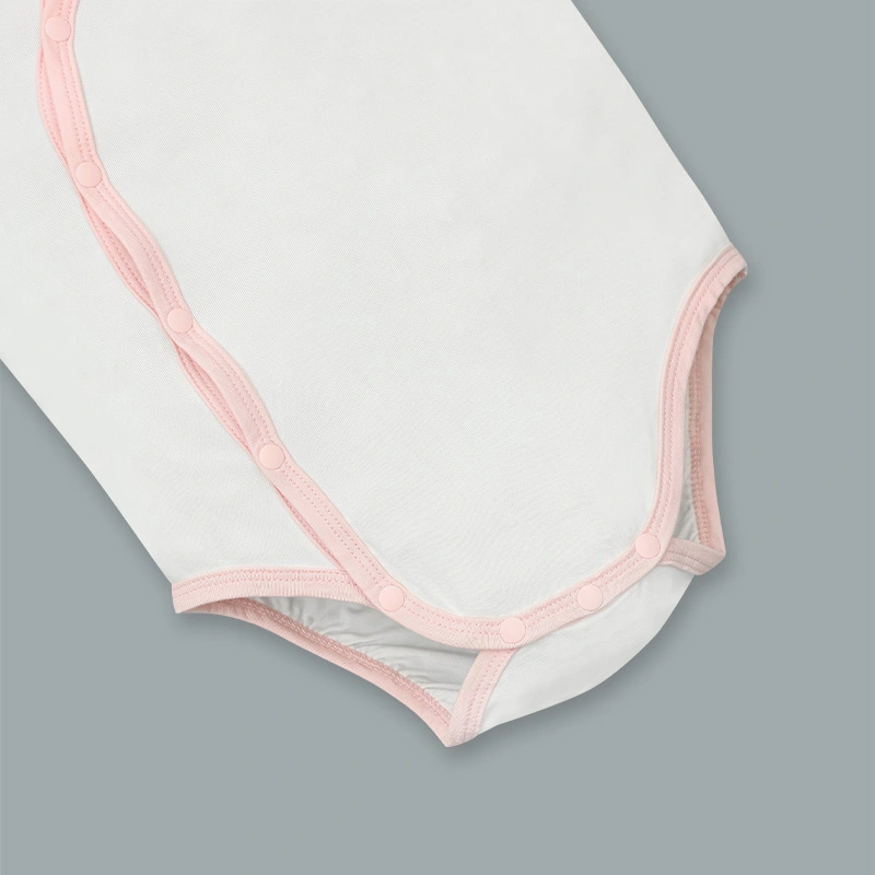 Bodysuit tay ngắn La Pomme bạn nhỏ lém lỉnh màu hồng 6