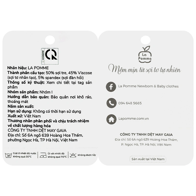Bodysuit tay ngắn La Pomme bạn nhỏ lém lỉnh màu hồng 9