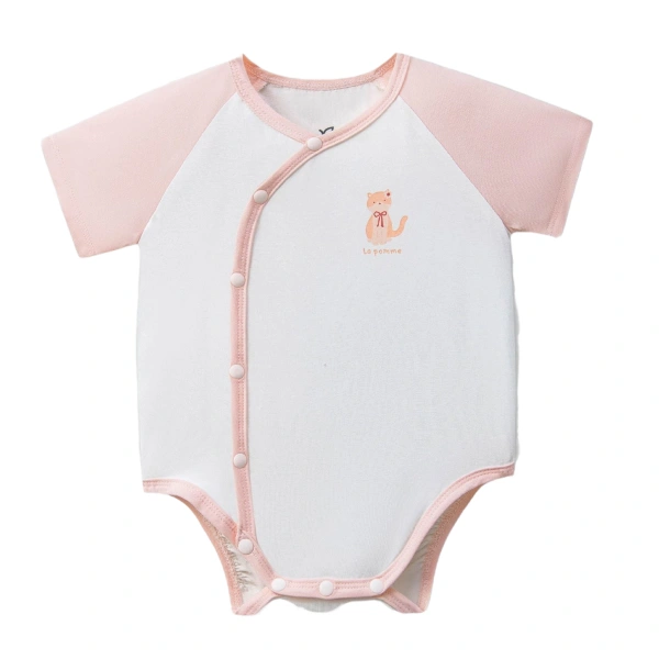 Bodysuit unisex La Pomme sợi tre hồng
