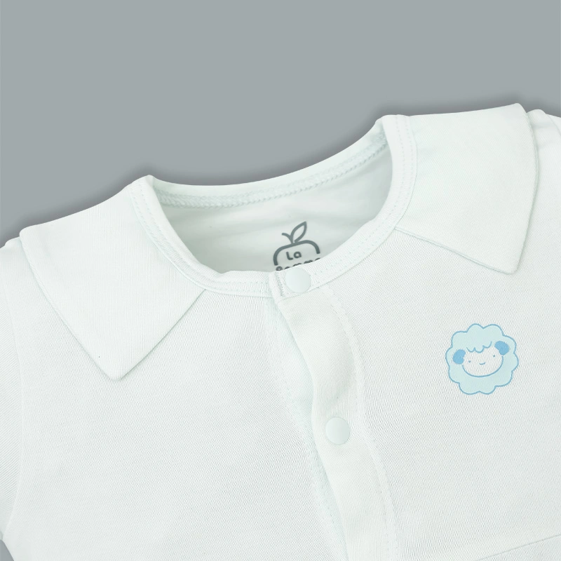 Bodysuit tay ngắn La Pomme giấc mơ mùa hè màu be 14