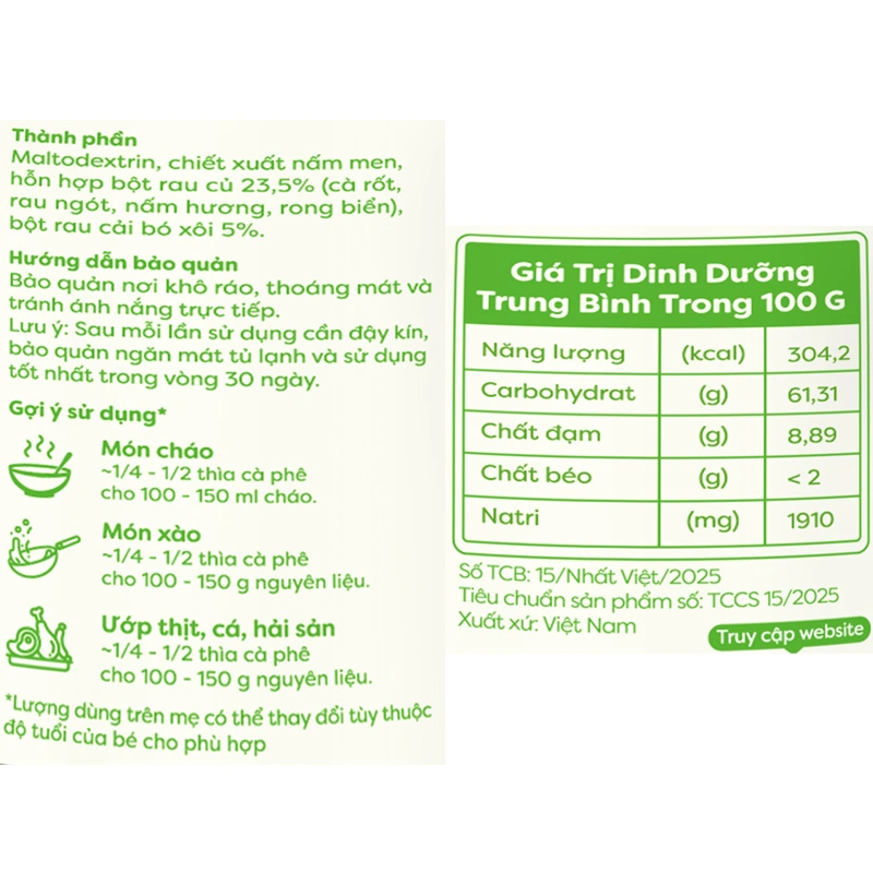 Bột nêm Anpaso cà rốt hũ 60g - Giao bao bì ngẫu nhiên 27